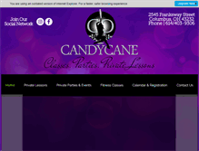 Tablet Screenshot of candycaneparty.com